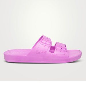 FREEDOM MOSES Vegan Rubber Slide Sandals Purple